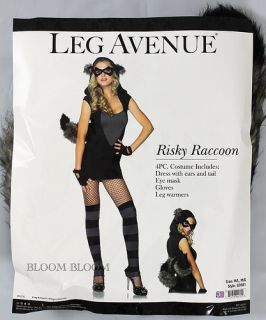 Risky Raccoon Leg Avenue Halloween Costume SM Ml