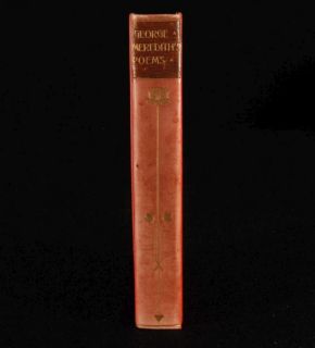 1910 George Meredith Poems Poetry Fiction Leather