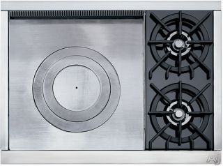 Wolf RT362F 36 Pro Style Gas Rangetop with 2 Dual Brass Open Burners