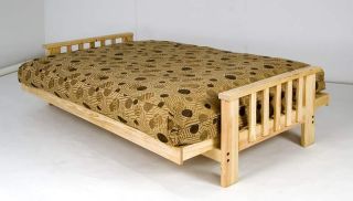 Full Size Mission Futon Frame Solid Pine Wood