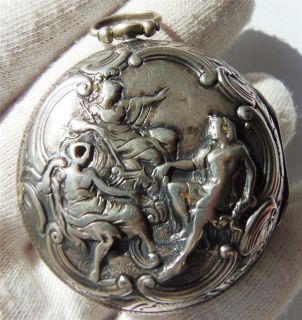 George III Oignon Verge Fusee Repose Silver Watch J Adamson London
