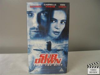 Sub Down VHS Stephen Baldwin Gabrielle Anwar Tom Conti Alan Smithee