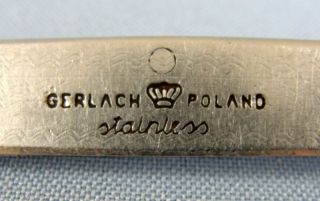 1950 Vintage Poland Gerlach Stainless Steel Traveling Folding Pocket