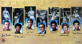 UCLA Legends Signed Litho with 7 autographs John Wooden, Walton, Abdul