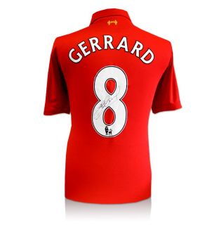 Steven Gerrard Liverpool Signed 2012 13SHIRT A1 Is Stevens Only