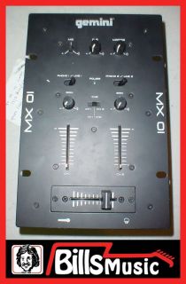  Gemini MX01 DJ Mixer "as Is Condition"