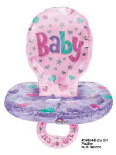 Baby Shower Jumbo BABYGIRL PACIFIER New XXL 38 INCHES!! BABY SHOWER
