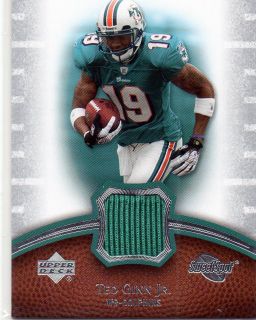2007 UD Sweet Spot TED GINN JR Game Used JERSEY card #SS TG Mint w