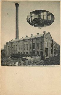 Galesburg Illinois 1905 Railway Light Co Power House Albertype Vintage