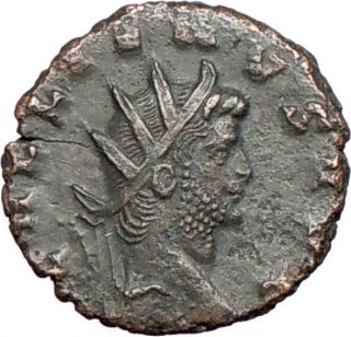 GALLIENUS 265AD Authentic Rare Ancient Roman Coin Mars War God w