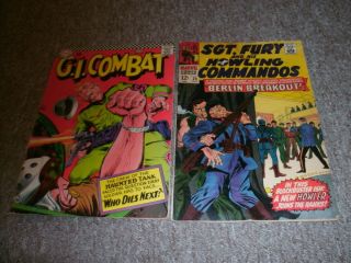 War Comics Lot 60s 70s Marvel DC Charlton G I Combat Sgt Fury Ect