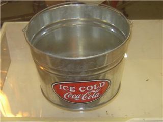 Collectible Large Ice Cold Coca Cola Galvanized Ice Tub