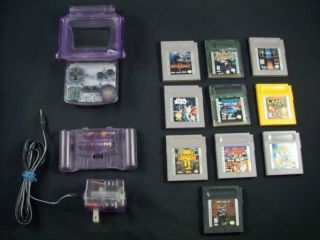 Game Boy Color with Pelican Accessories and & 10 Games