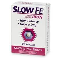 slow fe slow release iron tablets 90 ea