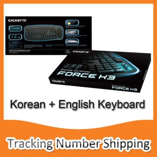 Gigybyte Force K3 Gaming Keyboard USB Korean English Keyboard