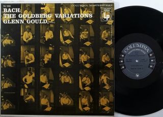 GLENN GOULD Bach Goldberg Variations COLUMBIA LP ML 5060 VG+ classical