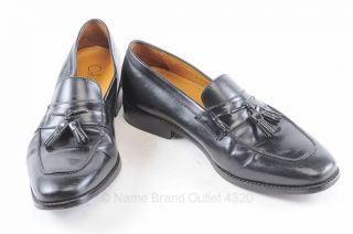 Cole Haan 9 M Black Leather Nike Air Giraldo Tassel Penny Loafer Shoe
