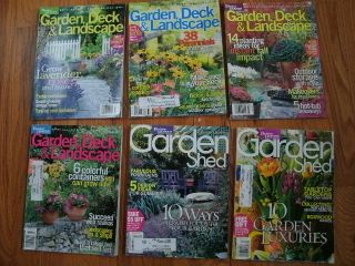 2004 garden shed garden deck landscape magazine lot of 6