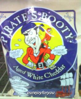 Bag of Pirates Booty Aged White Cheddar Popcorn 4 Oz
