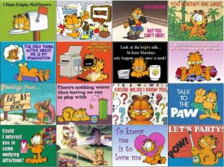 Garfield Magnets 16pk Set 1 Assorted Nice Great Collectibles