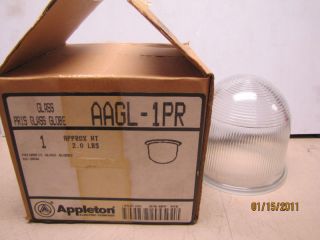 Appleton Aagl 1pr AAGL1PR Prismatic Glass Globe