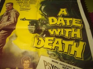 vintage 1959 a date with death movie poster