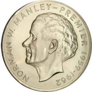 1973 Jamaica $5 Dollar Silver Crown Silver