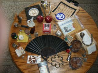 Junk Drawer Lot Collectibles Jewelry Old Marbles Teabag Strainers Old
