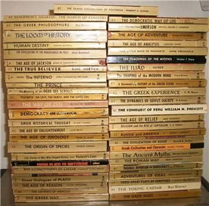 49 MENTOR BOOKS Vintage Paperbacks From Ancient Greece to U.S. History