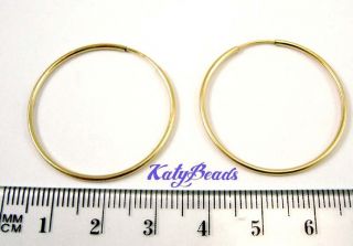 14k Gold Filled Earring Endless Hoop Earwire 31mm Ear Wire Made in USA