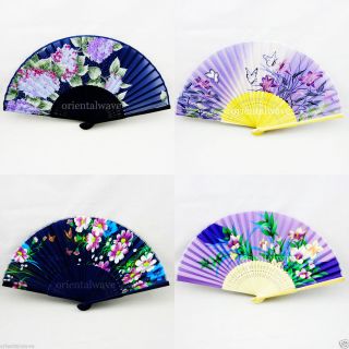  Wedding Party Fans with Flower Series Thanksgiving Xmas Gift