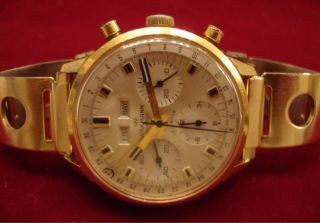 Breitling Wakmann Gigandet Chronograph with Rolex Crown