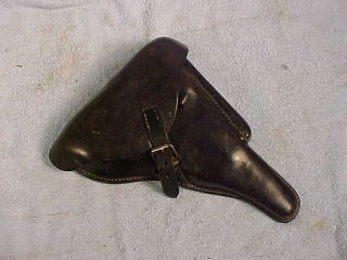 ww2 german luger holster original army issue black tight stitching