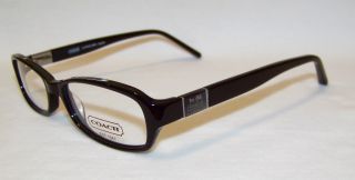 Coach Glynnis Black 50 Eyeglass Frame Eyeglasses New