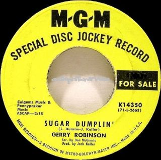 Gerry Robinson Sugar Dumplin Popcorn Soul 45 Orig