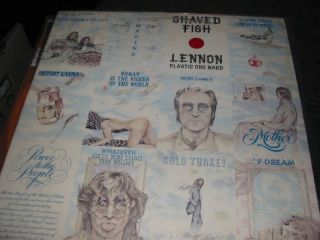John Lennon Shaved Fish LP Original Apple 3421 Vinyl Beatles 1975 Yoko