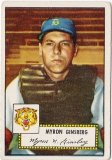 Jewish Americana Myron Ginsberg Detroit Tigers 1950