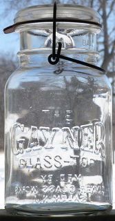 the gayner glass top clear quart