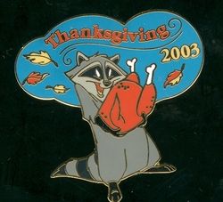 DLR Cast 2003 Thanksgiving Day Gift Meeko Disney Pin