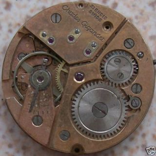 Vintage Charles Gigandet Wristwatch Movement to Restor