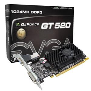 EVGA GeForce GT520 DDR3 1GB Graphics Card 810MHz PCIe