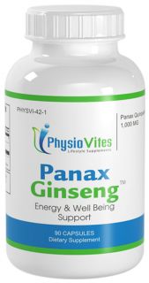 Physiov 42 2 Bottles Panax Ginseng Energy Well Being Support 180 Caps