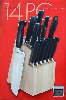 Gourmet Expressions 14 PC Cutlery Knife Block Set New