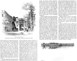 West Point Chapel Elevator Tower Cadet Headquarters Orig 1904 Article