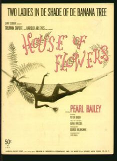 House of Flowers 1954 Shade of de Banana Tree Pearl Bailey Vintage