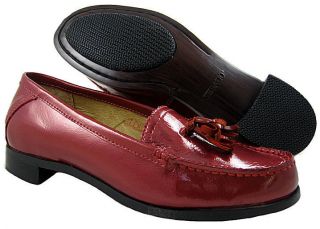 New Sebago Womens Cami Fringe Red Patent Shoes US W