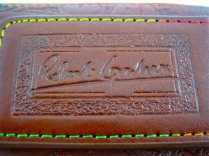 Robert Graham B T O Brown Leather Money Clip Wallet