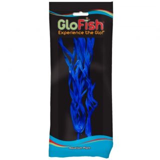 Glo Fish Plastic Aquarium Fish Plant Cosmic Blue Corkscrew Large