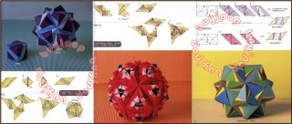  Japanese Paper Craft Book 3D Origami Floral Globe Kusudama Tomoko Fuse