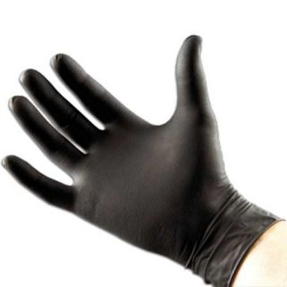 100 Black Nitrile Gloves Latex Powder Free Tattoo
